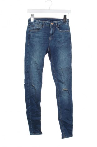 Blugi de femei Bershka, Mărime S, Culoare Albastru, Preț 38,99 Lei