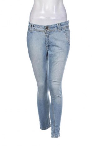 Blugi de femei Pull&Bear, Mărime S, Culoare Albastru, Preț 40,99 Lei