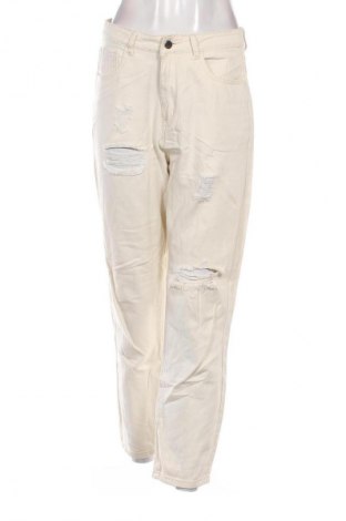 Damskie jeansy SHEIN, Rozmiar M, Kolor ecru, Cena 95,99 zł