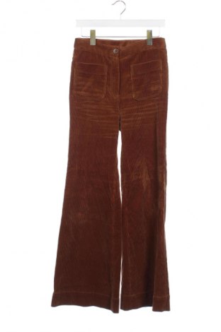 Pantaloni de velvet de femei Massimo Dutti, Mărime XS, Culoare Maro, Preț 95,99 Lei