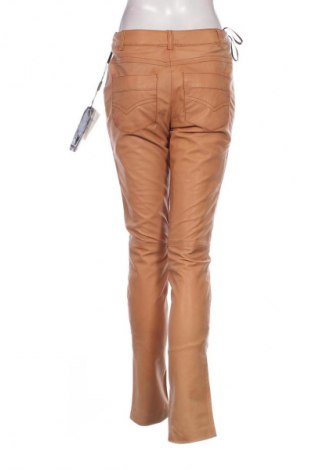 Pantaloni de piele pentru damă Apart, Mărime S, Culoare Bej, Preț 1.094,16 Lei