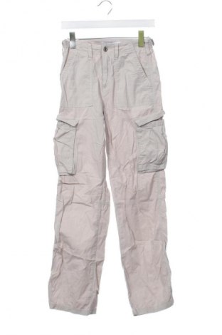 Pantaloni de femei Bershka, Mărime XS, Culoare Bej, Preț 38,99 Lei