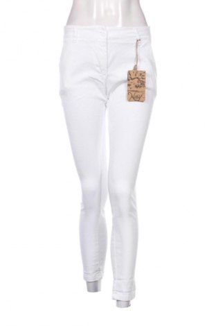 Pantaloni de femei Made In Italy, Mărime S, Culoare Alb, Preț 117,63 Lei