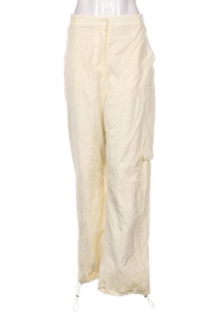 Pantaloni de femei NA-KD, Mărime L, Culoare Galben, Preț 231,91 Lei