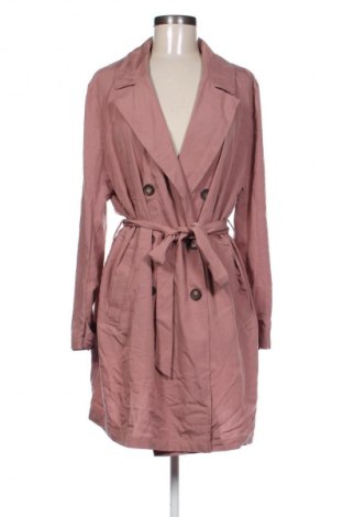 Damen Trenchcoat H&M Divided, Größe L, Farbe Aschrosa, Preis 34,78 €