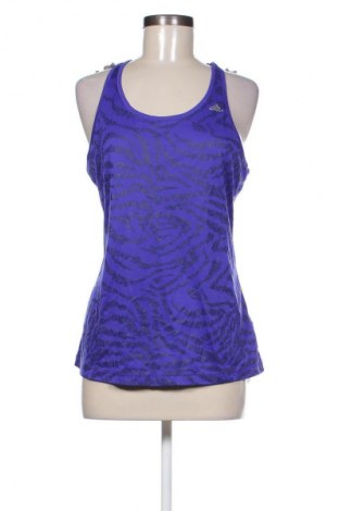 Damski sportowy top Adidas, Rozmiar L, Kolor Niebieski, Cena 42,99 zł