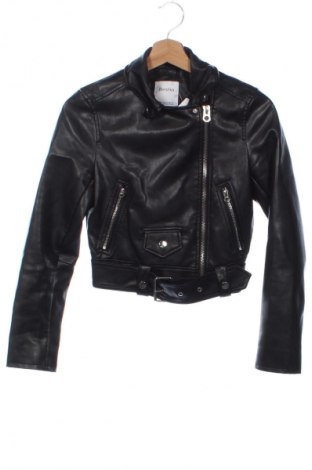 Geacă de piele pentru femei Bershka, Mărime XS, Culoare Negru, Preț 76,84 Lei