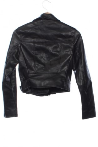 Geacă de piele pentru femei Bershka, Mărime XS, Culoare Negru, Preț 76,84 Lei