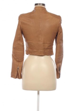 Geacă de piele pentru femei H&M, Mărime M, Culoare Bej, Preț 247,45 Lei