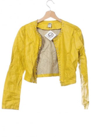 Geacă de piele pentru femei Unbranded, Mărime M, Culoare Galben, Preț 189,99 Lei
