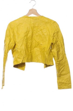 Geacă de piele pentru femei Unbranded, Mărime M, Culoare Galben, Preț 189,99 Lei