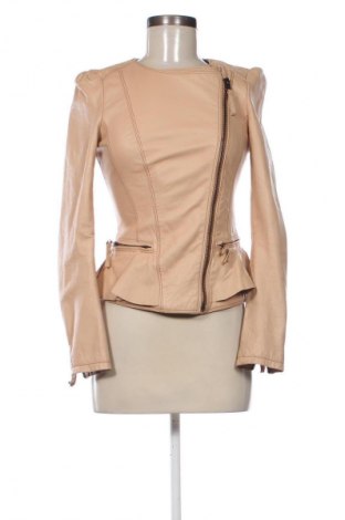 Damen Lederjacke Zara, Größe S, Farbe Beige, Preis € 45,52