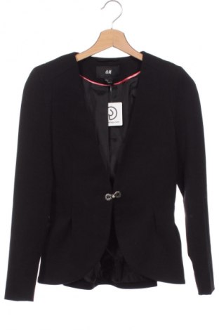 Damski żakiet H&M, Rozmiar XS, Kolor Czarny, Cena 113,10 zł