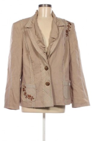 Damen Blazer Unbranded, Größe 3XL, Farbe Beige, Preis € 15,60