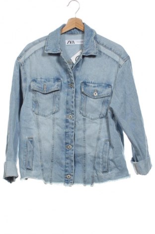 Дамско яке Zara, Размер XS, Цвят Син, Цена 41,99 лв.