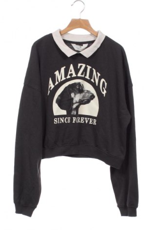 Dziecięca bluzka H&M, Rozmiar 11-12y/ 152-158 cm, Kolor Szary, Cena 27,59 zł