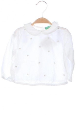 Bluză pentru copii United Colors Of Benetton, Mărime 3-6m/ 62-68 cm, Culoare Alb, Preț 47,99 Lei