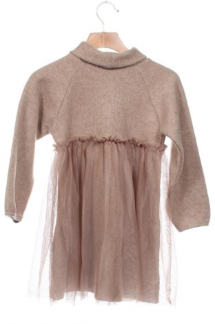 Детска рокля Zara, Размер 3-4y/ 104-110 см, Цвят Кафяв, Цена 20,00 лв.
