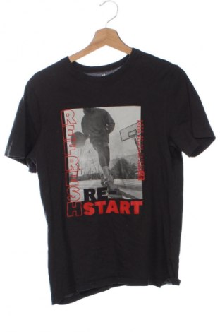 Dziecięcy T-shirt H&M, Rozmiar 12-13y/ 158-164 cm, Kolor Szary, Cena 23,00 zł