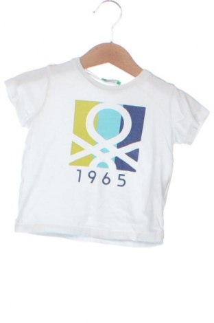 Kinder T-Shirt United Colors Of Benetton, Größe 9-12m/ 74-80 cm, Farbe Weiß, Preis 7,67 €