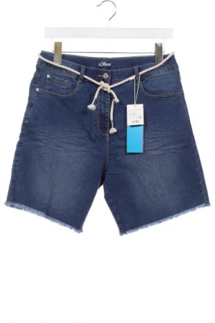 Pantaloni scurți pentru copii S.Oliver, Mărime 15-18y/ 170-176 cm, Culoare Albastru, Preț 118,75 Lei
