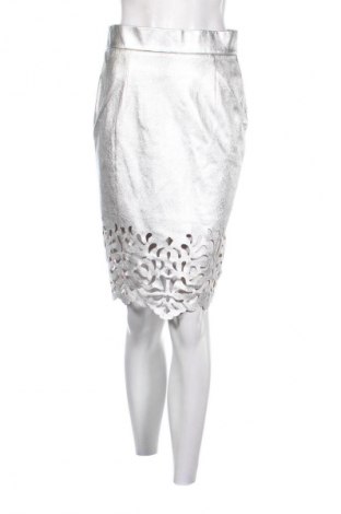 Δερμάτινη φούστα Marks & Spencer Autograph, Μέγεθος M, Χρώμα Ασημί, Τιμή 104,99 €