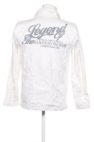 Herrenhemd Biaggio Jeans, Größe M, Farbe Weiß, Preis € 28,99