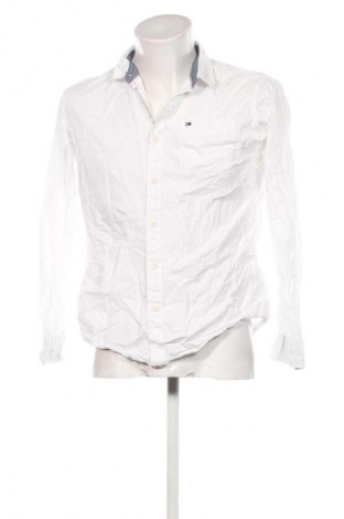 Męska koszula Tommy Jeans, Rozmiar L, Kolor Biały, Cena 203,99 zł