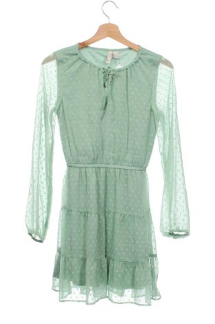 Рокля H&M Divided, Размер XXS, Цвят Зелен, Цена 15,99 лв.