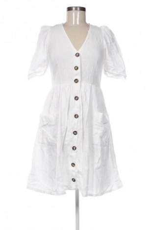 Kleid Zara Trafaluc, Größe S, Farbe Weiß, Preis € 24,55