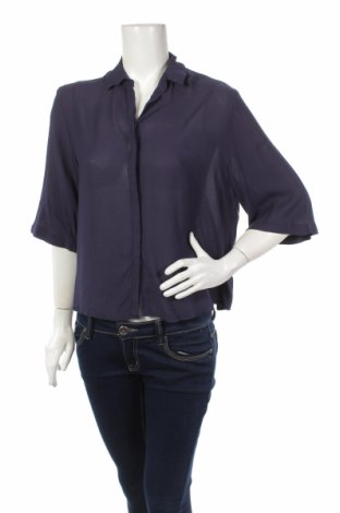 Γυναικείο πουκάμισο Mango, Μέγεθος M, Χρώμα Μπλέ, Τιμή 21,13 €