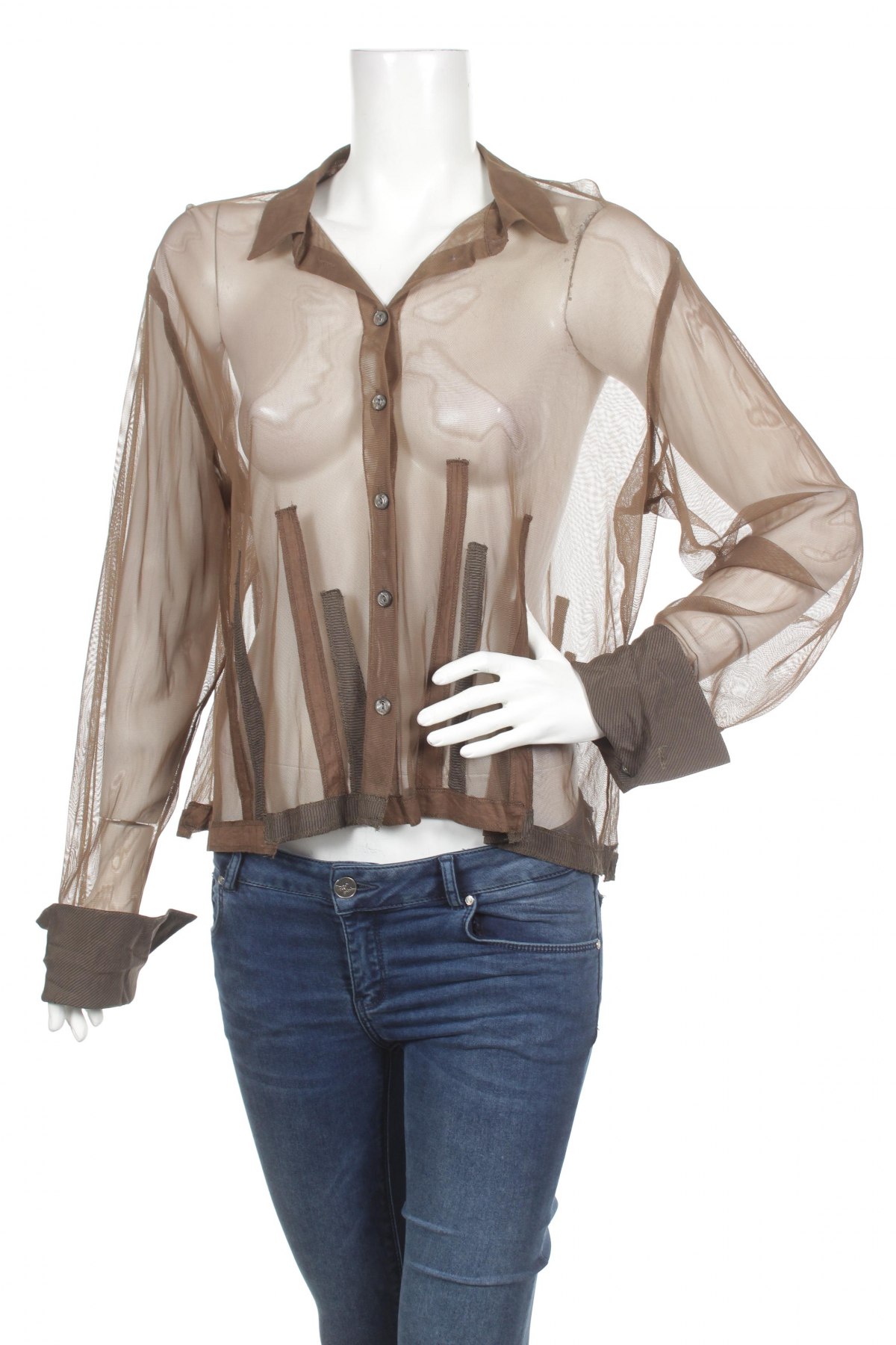 Γυναικείο πουκάμισο, Μέγεθος M, Χρώμα Καφέ, Τιμή 15,46 €