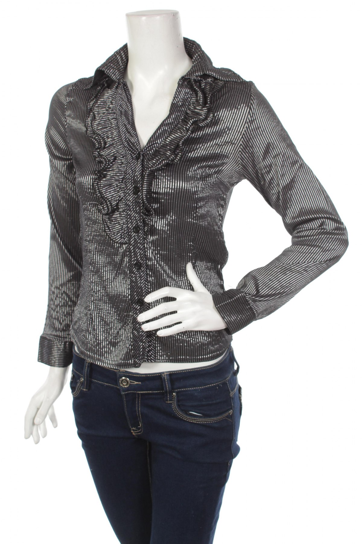 Γυναικείο πουκάμισο, Μέγεθος M, Χρώμα Γκρί, Τιμή 17,01 €