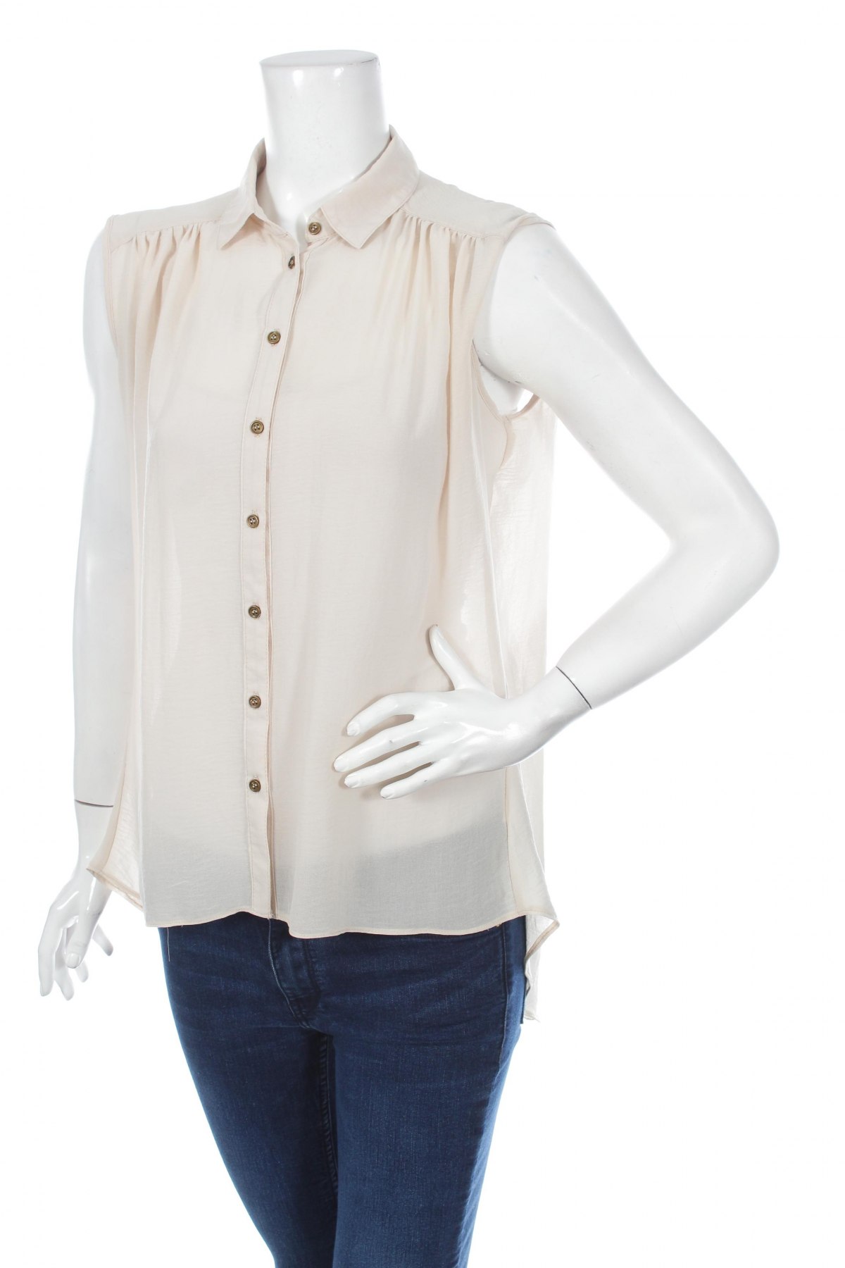 Γυναικείο πουκάμισο Atmosphere, Μέγεθος M, Χρώμα  Μπέζ, Τιμή 13,23 €