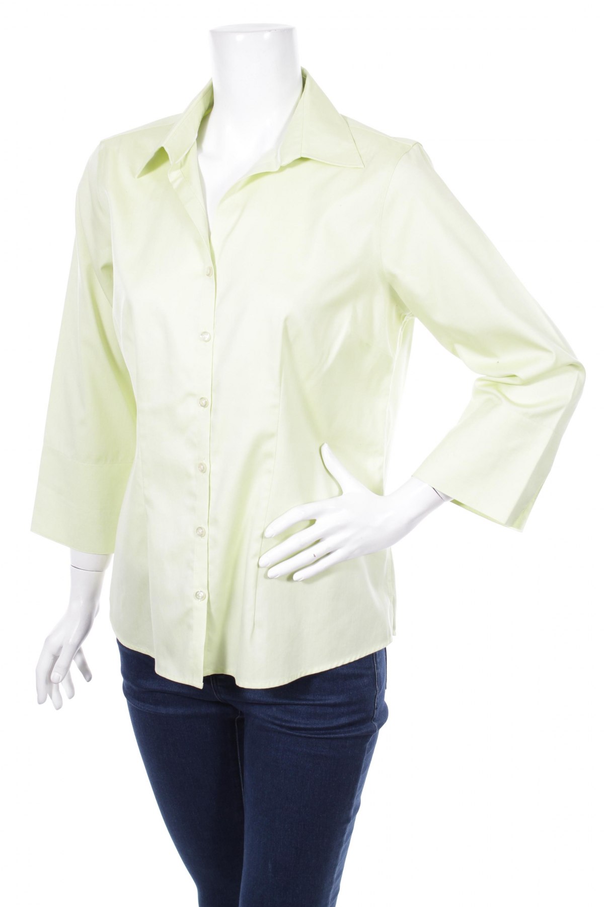 Γυναικείο πουκάμισο Lands' End, Μέγεθος L, Χρώμα Πράσινο, Τιμή 15,46 €
