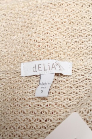 Дамска жилетка Delia*s, Размер S, Цвят Бежов, Цена 19,55 лв.