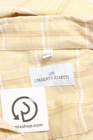 Мъжка риза Umberto Rosetti, Размер XL, Цвят Жълт, Цена 18,00 лв.