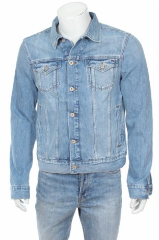 Męska kurtka Tommy Hilfiger, Rozmiar S, Kolor Niebieski, Bawełna, Cena 425,46 zł