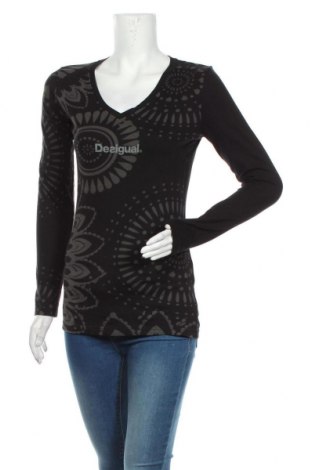 Γυναικεία μπλούζα Desigual, Μέγεθος M, Χρώμα Μαύρο, Τιμή 33,40 €