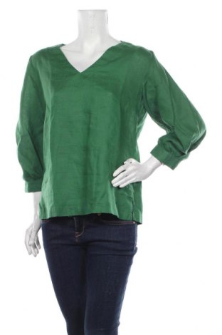 Дамска блуза Esprit, Размер XL, Цвят Зелен, Лен, Цена 26,00 лв.