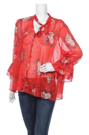 Дамска блуза George, Размер XXL, Цвят Червен, 99% полиестер, 1% метални нишки, Цена 24,57 лв.