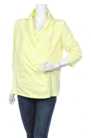 Дамска блуза Gina Laura, Размер XL, Цвят Жълт, Памук, полиестер, еластан, Цена 27,30 лв.