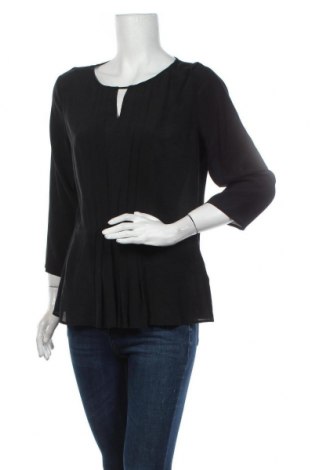 Damen Shirt Hallhuber, Größe L, Farbe Schwarz, Seide, Preis 31,70 €