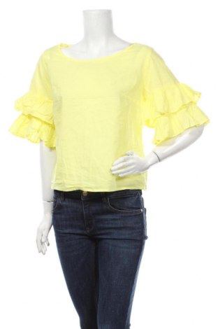 Дамска блуза Jean Pascale, Размер M, Цвят Жълт, Памук, Цена 27,30 лв.