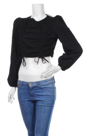Дамска блуза Jennyfer, Размер L, Цвят Черен, Памук, Цена 10,50 лв.