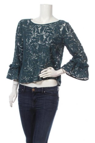 Дамска блуза Part Two, Размер M, Цвят Зелен, 72% памук, 28% полиамид, Цена 27,93 лв.