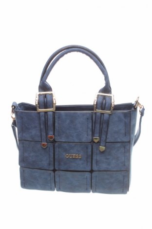 Γυναικεία τσάντα Guess, Χρώμα Μπλέ, Δερματίνη, Τιμή 53,20 €
