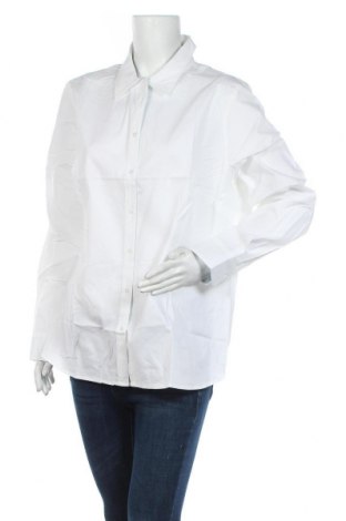 Дамска риза Woman By Tchibo, Размер XXL, Цвят Бял, 95% памук, 5% еластан, Цена 27,30 лв.