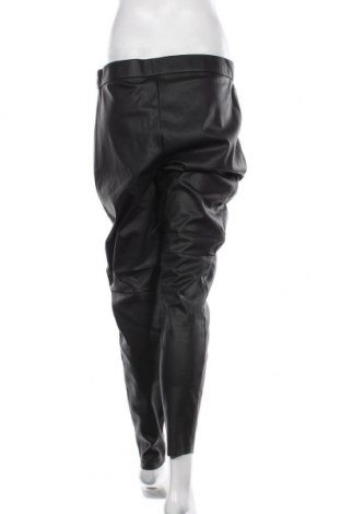 Дамски кожен панталон Vero Moda, Размер XL, Цвят Черен, Еко кожа, Цена 31,15 лв.