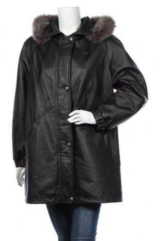 Дамски кожен шлифер Michele Boyard, Размер L, Цвят Черен, Естествена кожа, Цена 84,10 лв.
